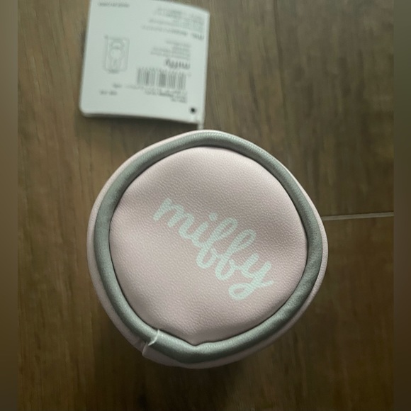 MIFFY-Imported (NWT) Mini Zipped Faux Leather Pouch - Picture 4 of 12